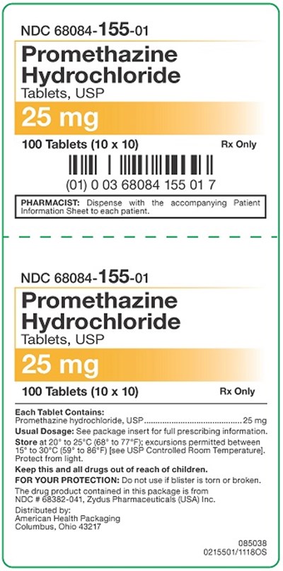 25 mg Promethazine HCl Tablet Carton